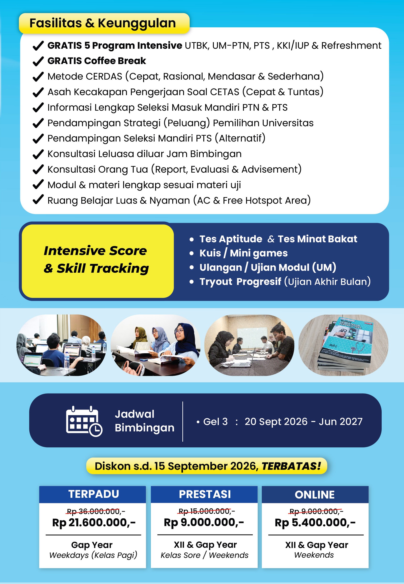 Bimbel Kedokteran 2027 - 1 tahun ajaran